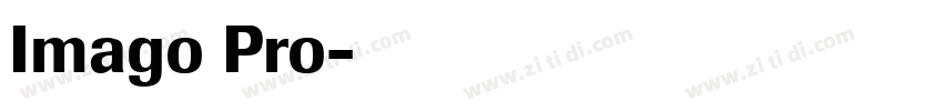 Imago Pro字体转换